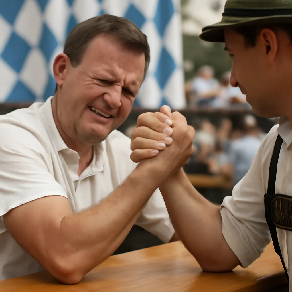 Berliner Wiesn-Gast bricht sich beim Armdrücken den Arm