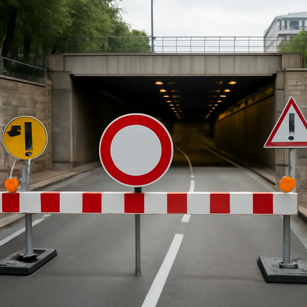 Erweiterte Sperrzeiten für den Tiergartentunnel in Berlin