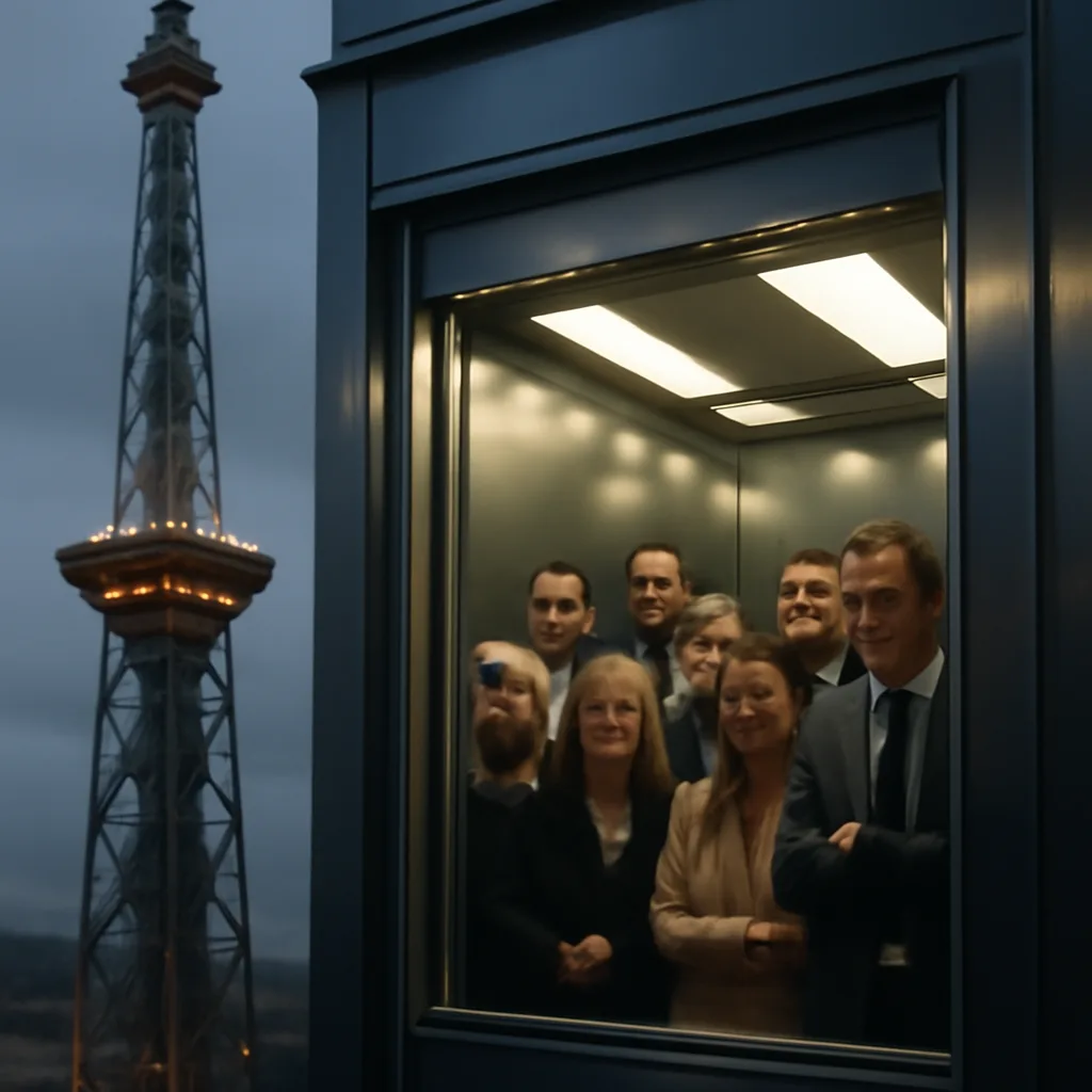 Ungemütlicher Geburtstag: Gäste im Berliner Funkturm gestrandet