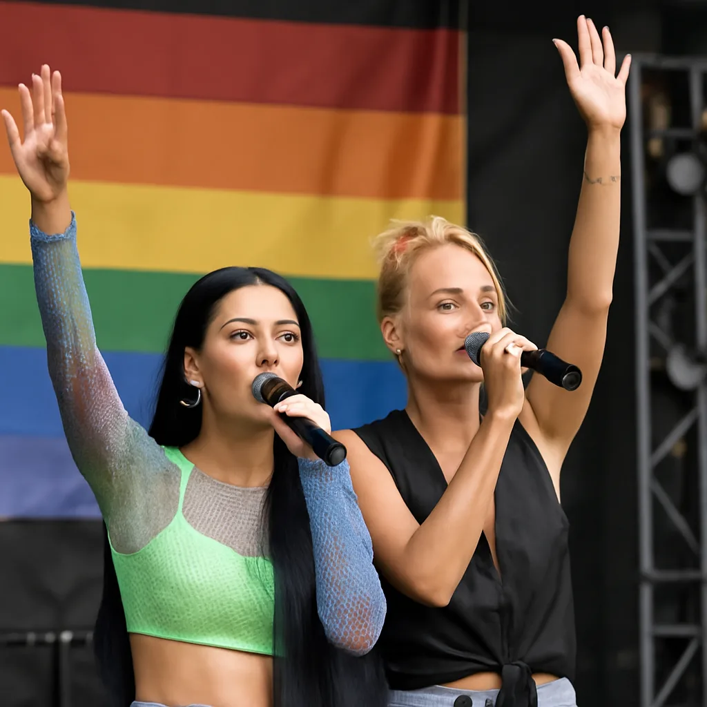 Stars am Berliner CSD: Ikkimel und Sarah Connor live