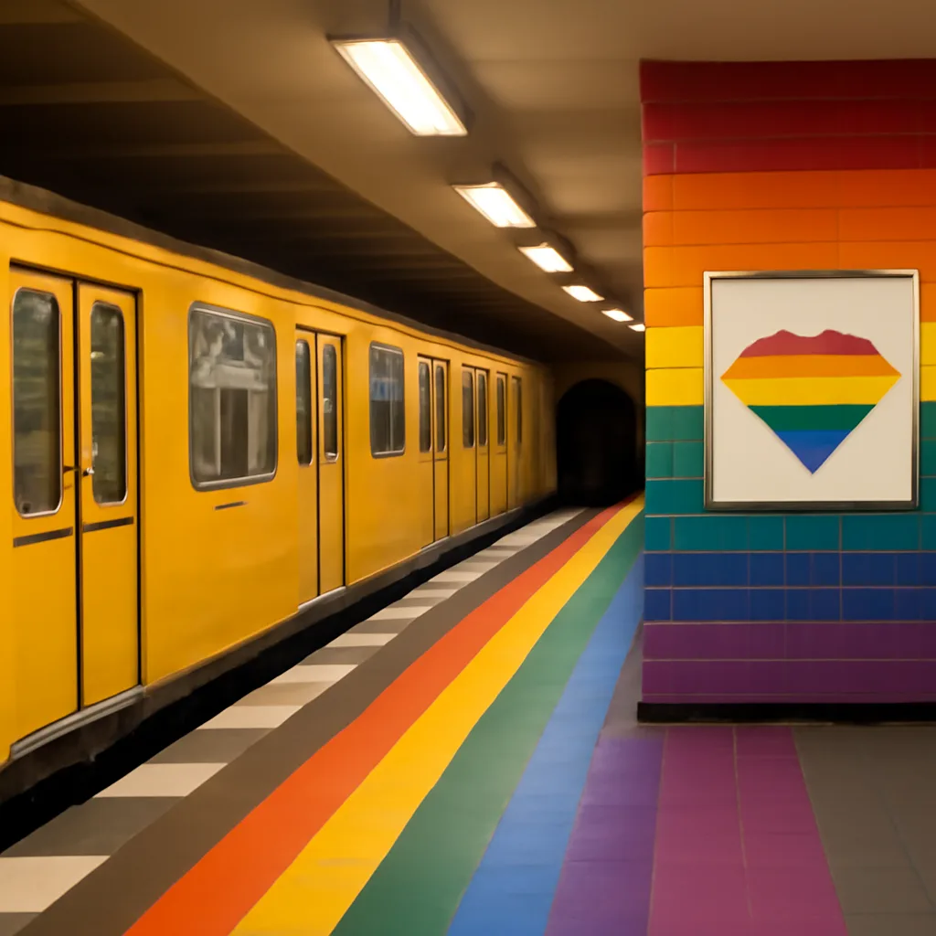 BVG verwandelt U-Bahnhof Alexanderplatz zum Pride-Bahnhof