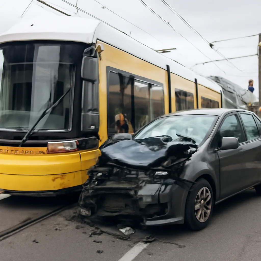 Tram-Unfall in Marzahn: Autofahrer schwer verletzt