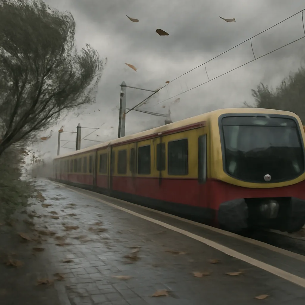Sturmwinde von bis zu 80 km/h führen zu S-Bahn-Ausfällen in Berlin
