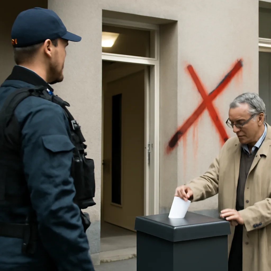 Wahlkampf in Berlin: Stimmabgabe und Vandalismus an Wahllokalen