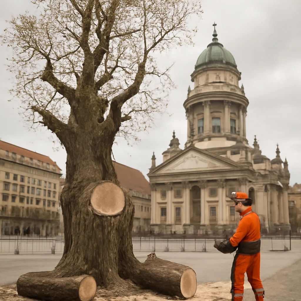 Das bewegende Schicksal eines alten Baumes am Gendarmenmarkt