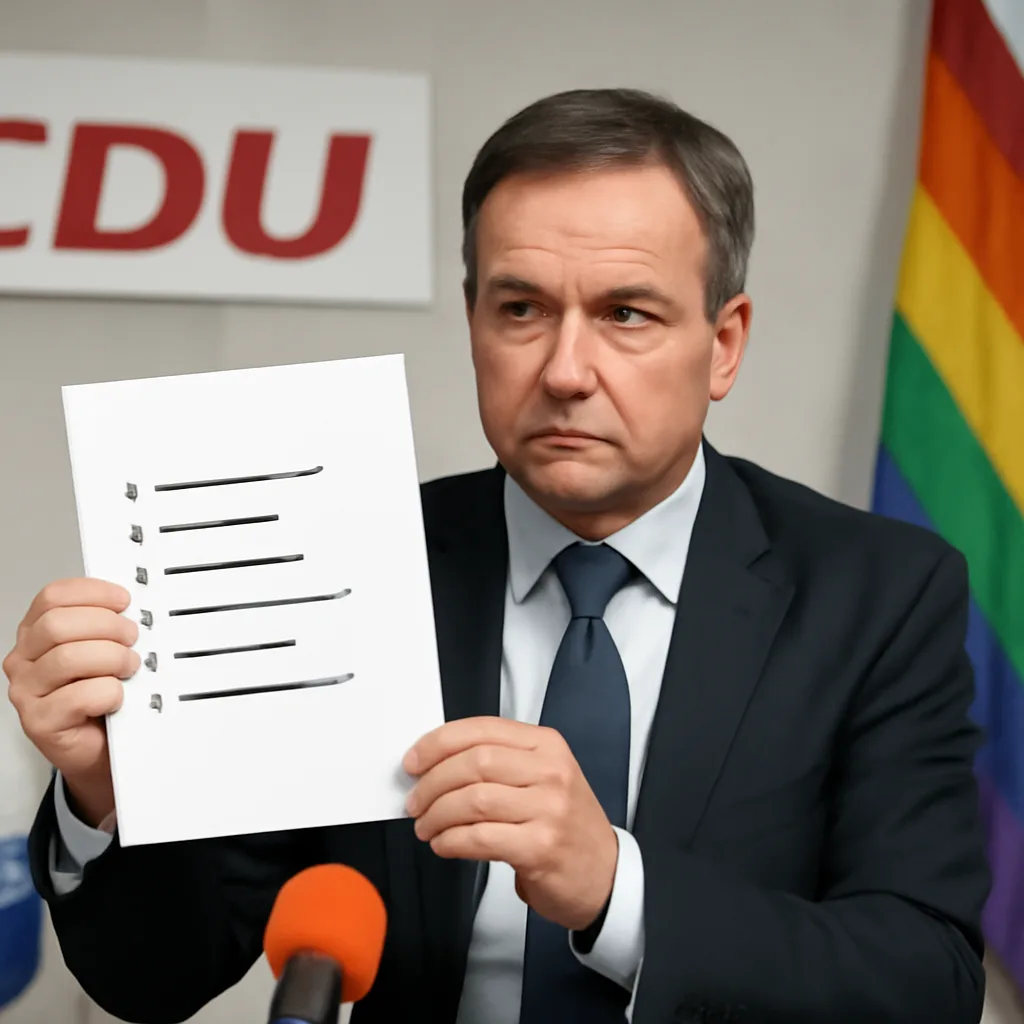 CDU präsentiert Maßnahmenkatalog nach Anschlag auf CSD