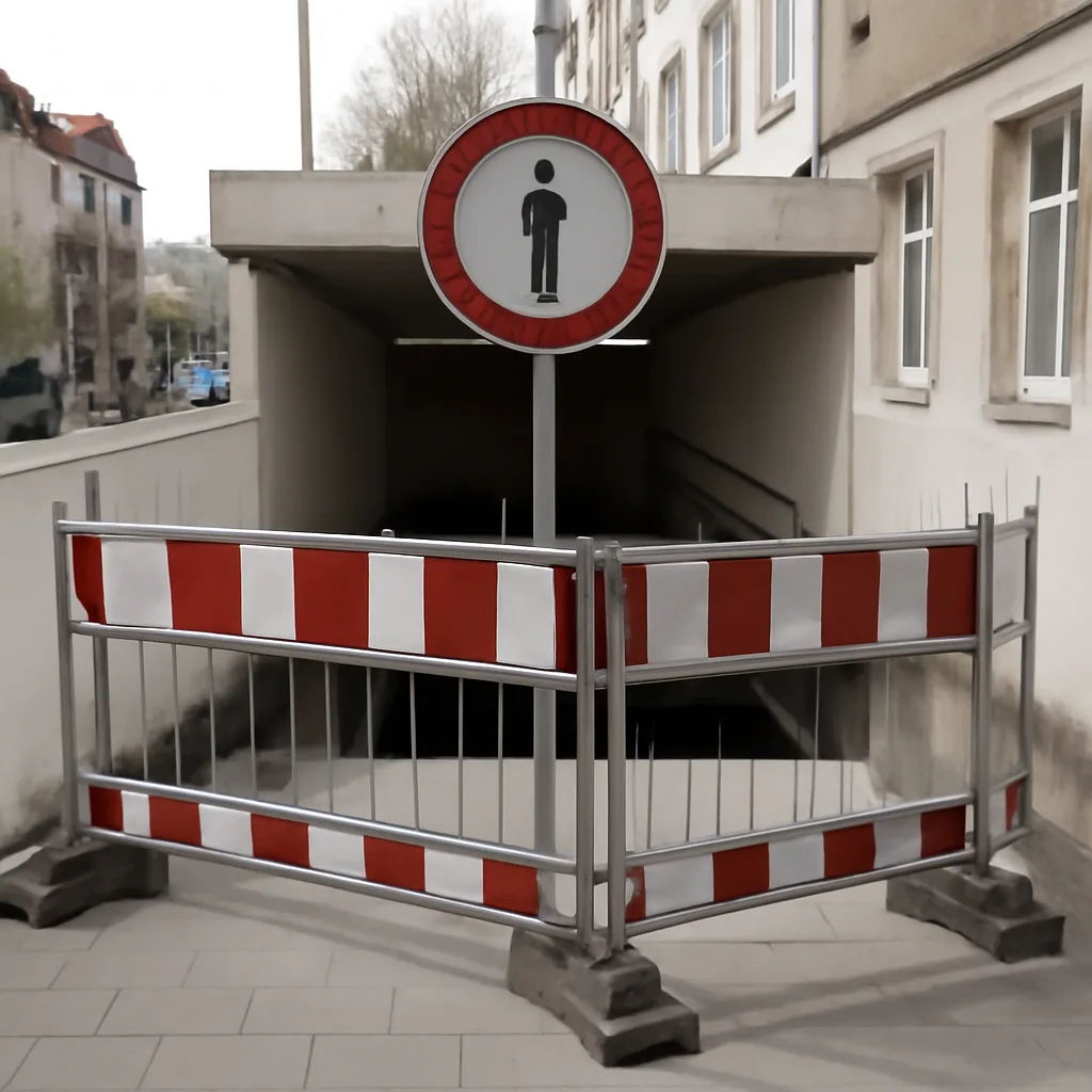 Bahnhofstraße in Köpenick: Sperrung für Fußgänger-Tunnel