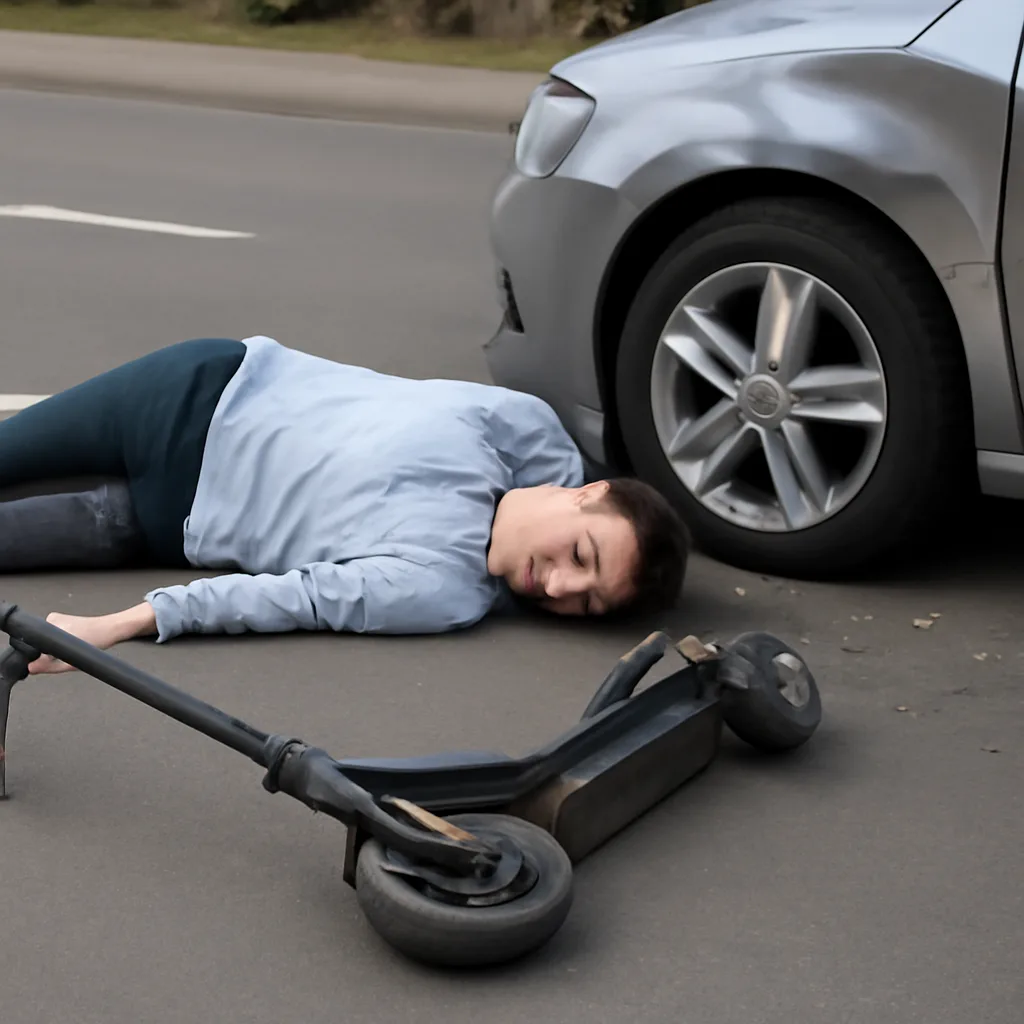E-Scooter-Fahrer (18) schwer verletzt nach Zusammenstoß mit Auto in Marzahn